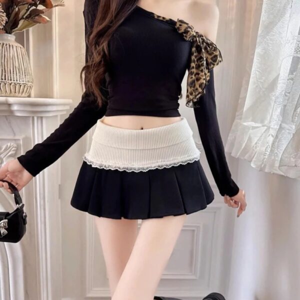Chân váy nữ xếp ly màu đen tại Cô Ba Shop cực đẹp