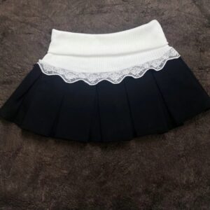 Chân váy nữ xếp ly màu đen tại Cô Ba Shop