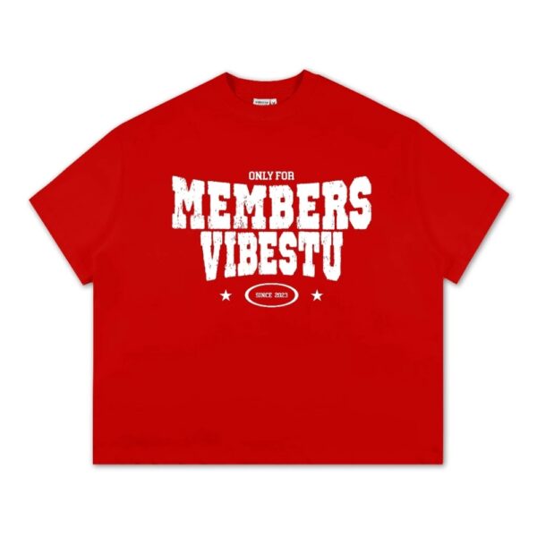 Áo Thun Local Brand VIBESTU "Only Members" Áo Thun Boxy Form Rộng Unisex Cotton - Ảnh 5
