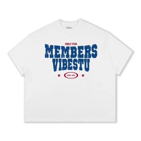 Áo Thun Local Brand VIBESTU "Only Members" Áo Thun Boxy Form Rộng Unisex Cotton - Ảnh 6