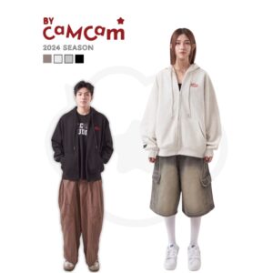 Áo Hoodie Zip Basic Vải 2 Da Chống Nắng Tốt Form Rộng Nam Nữ - CoBaShop