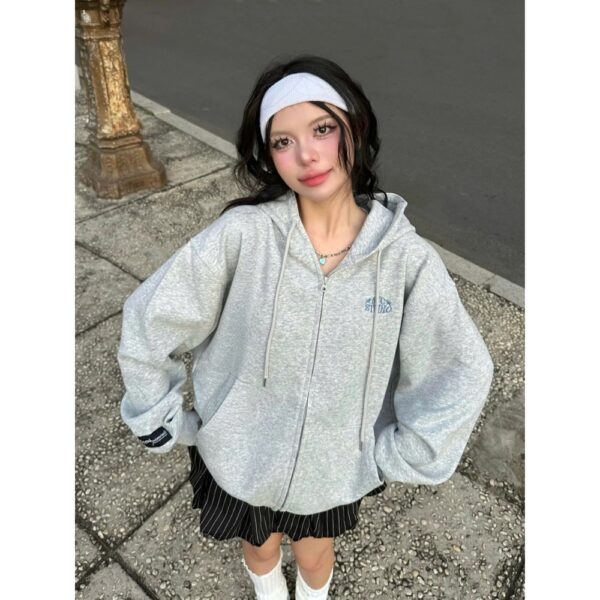 Áo Hoodie Zip Basic Vải 2 Da Chống Nắng Tốt Form Rộng Nam Nữ - CoBaShop