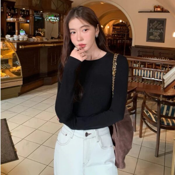 Áo thun dài tay siêu co giãn chất cotton mịn dày dặn - CoBaShop