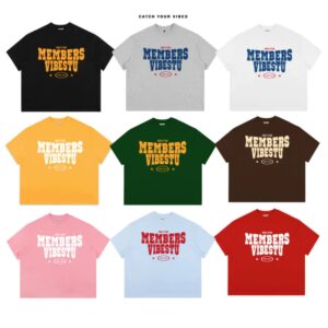 Áo Thun Local Brand VIBESTU "Only Members" Áo Thun Boxy Form Rộng Unisex Cotton - CoBaShop