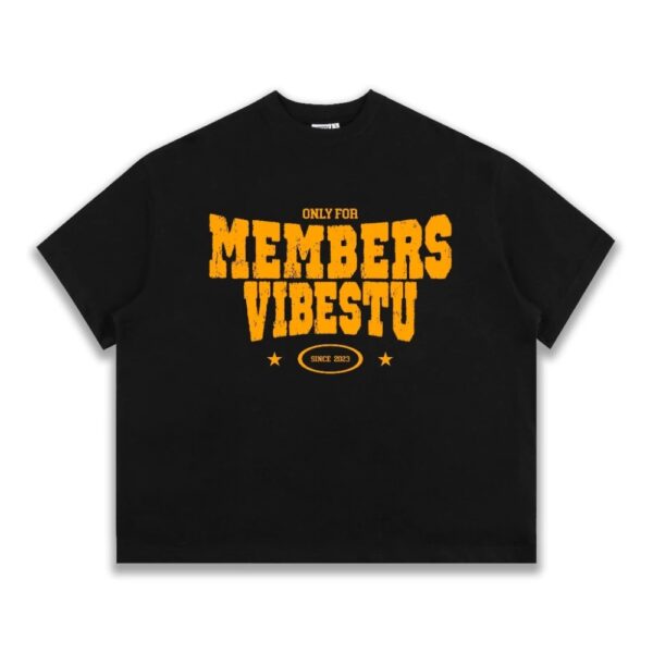 Áo Thun Local Brand VIBESTU "Only Members" Áo Thun Boxy Form Rộng Unisex Cotton - CoBaShop