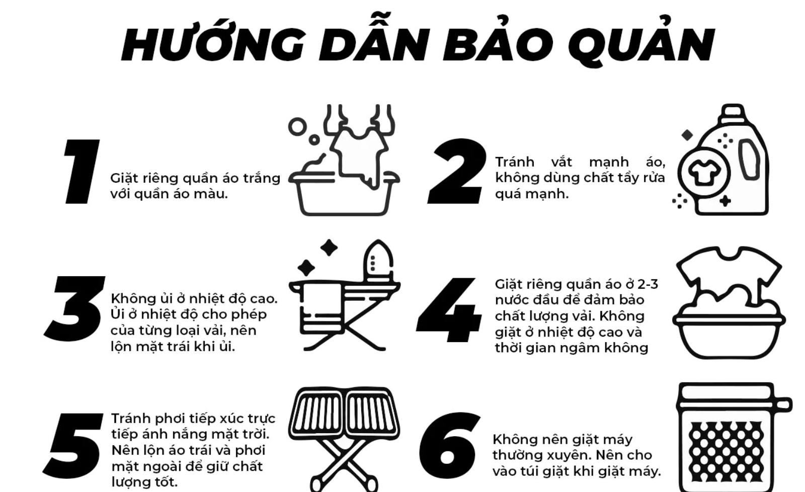 Hướng dẫn bảo quản Áo Nữ Trễ Vai Tay Dài Form Oversize Họa Tiết In Chữ Hottest Sweater