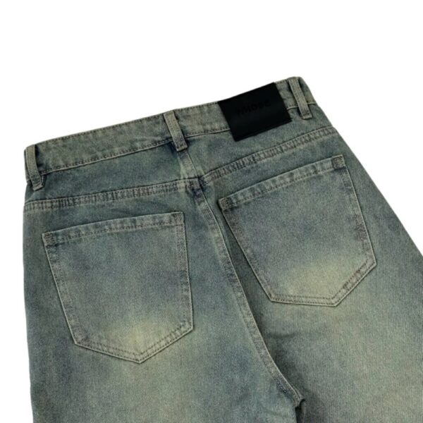 Quần jeans xanh wash ống siêu to - CoBaShop