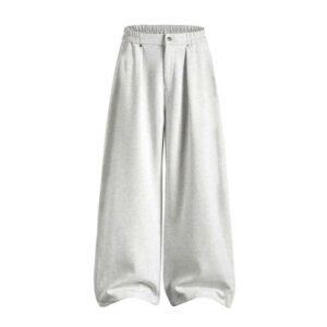 Quần Nỉ Ống Rộng Cạp Chun Phong Cách Hàn Quốc - CoBaShop