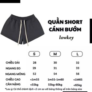 QUẦN SHORT DÁNG CÁNH BƯỚM CHẤT NỈ CHÂN CUA CO GIÃN MÁT MẺ MÙA HÈ - CoBaShop