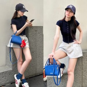 Quần Short Dáng Cánh Bướm Chất Nỉ Cua Chạy Viền Trước Sau Thêu Chữ Lưng Bo Chun Co Giãn - CoBaShop