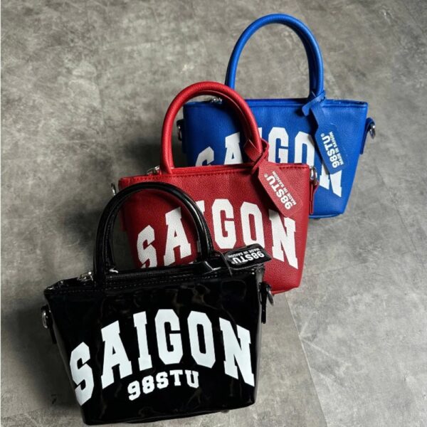 Túi tote saigon 98stu size S kèm charm tặng kèm dây đeo - CoBaShop