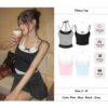 Áo hai dây Kill System cột nơ phối màu Tiffany chất thun co giãn - CoBaShop