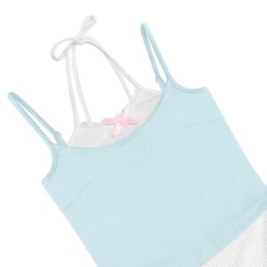 Áo hai dây Kill System cột nơ phối màu Tiffany chất thun co giãn - CoBaShop