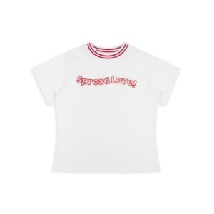 Áo Thun Baby Tee Pread Love Chất Cotton Phối Cổ Viền 4 Màu - CoBaShop