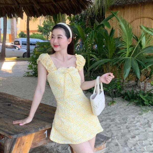 Đầm chữ A nơ hở lưng Daisy Dress 🌼🌼 - CoBaShop