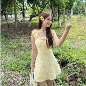 Đầm chữ A nơ hở lưng Daisy Dress 🌼🌼 - CoBaShop
