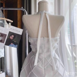 Đầm dự tiệc cổ yếm phối hoa nổi Sakura Dress - CoBaShop