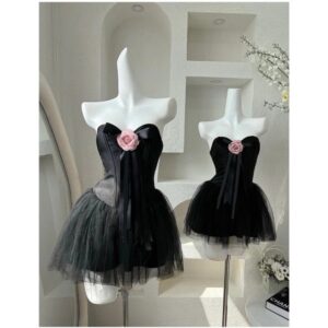 Đầm thiết kế cúp ngực dáng xoè chất tafta ánh kim đầm dự tiệc sang trọng - CoBaShop