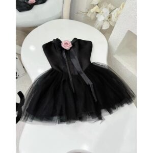 Đầm thiết kế cúp ngực dáng xoè chất tafta ánh kim đầm dự tiệc sang trọng - CoBaShop