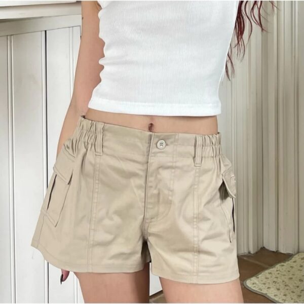 Quần Short Kaki Cạp Thấp Tôn Dáng Dành Cho Các Nàng Đùi To - CoBaShop