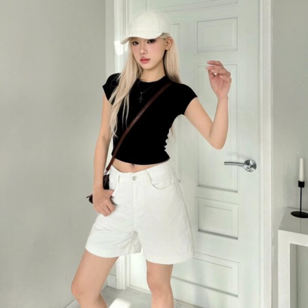Quần short lửng WAIST style năng động mùa hè chất Kaki Jean - CoBaShop