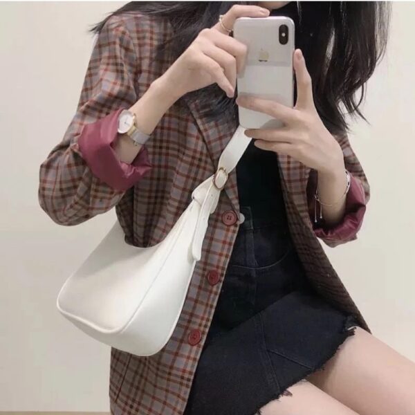 Túi Xách Đeo Chéo Nữ Đẹp Da Trơn Đi Chơi Giá Rẻ Thời Trang Hàn Quốc Khuy Cài Hông - CoBaShop